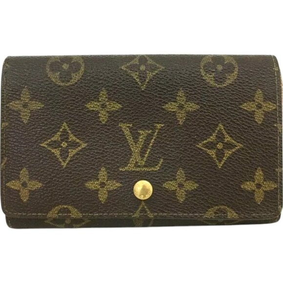 016158BN (L1) Louis Vuitton Wallet Porte Monnaie Billets Tresor Brown Monogram - Picture 1 of 9